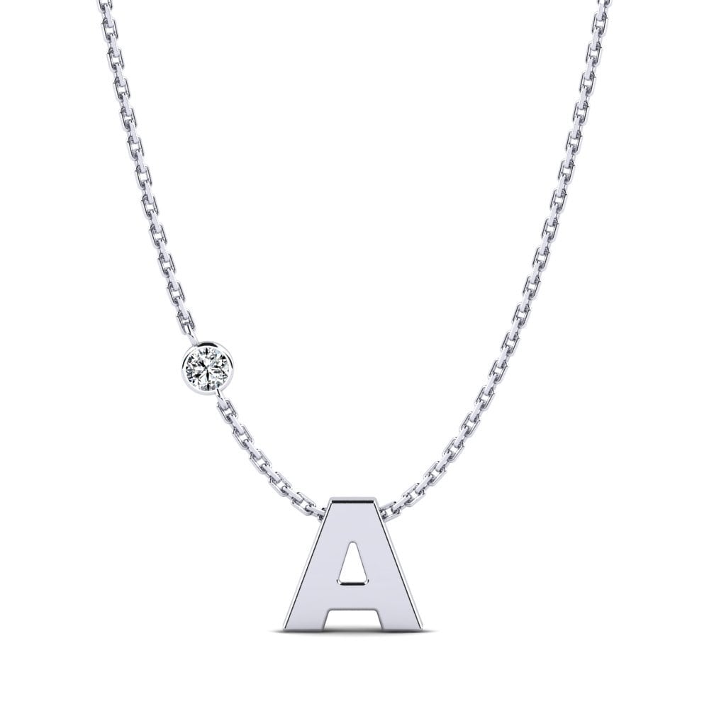 950 Platin Zirkonia Damen halskette Drucilla A