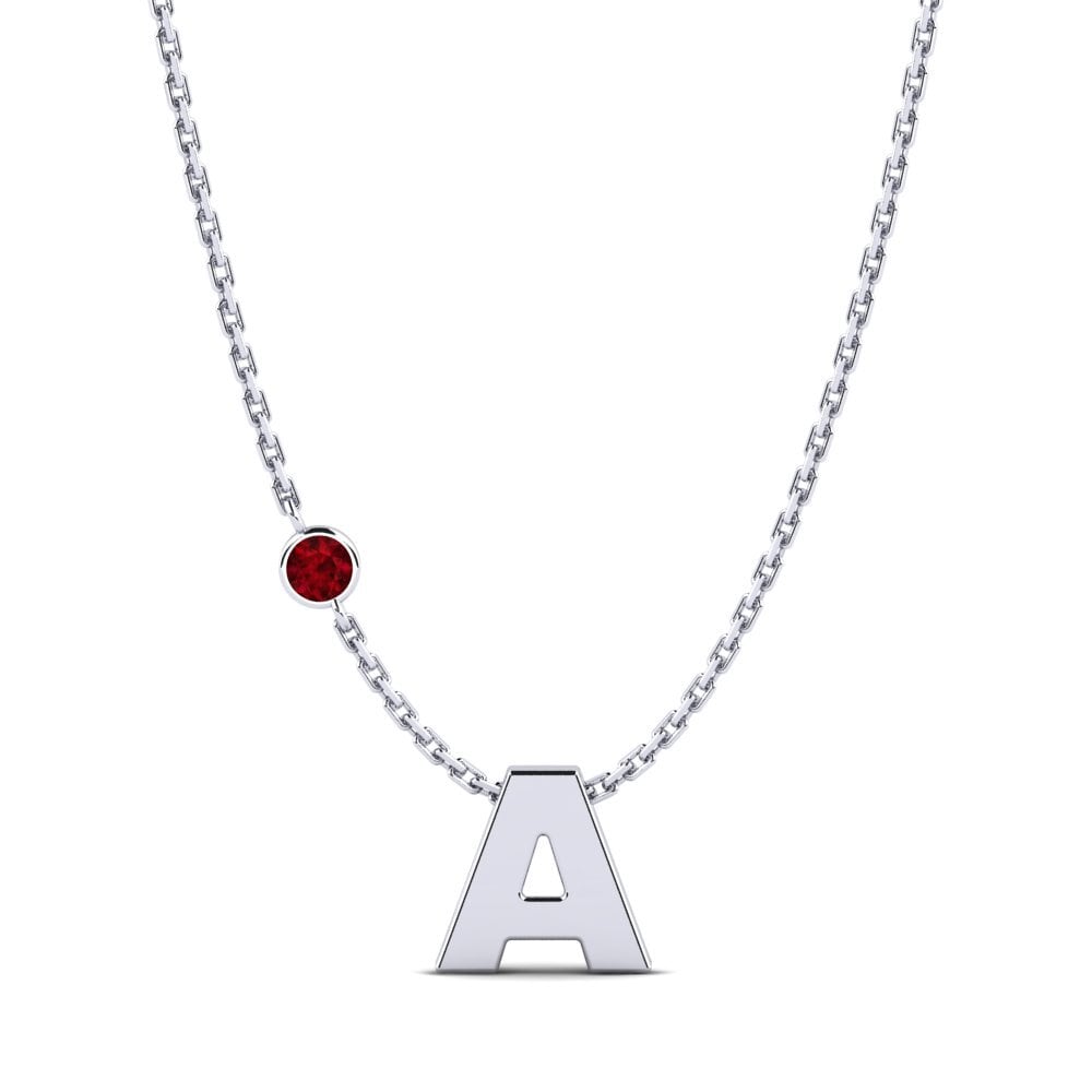 950 Platinum Ruby Women's Necklace Drucilla A