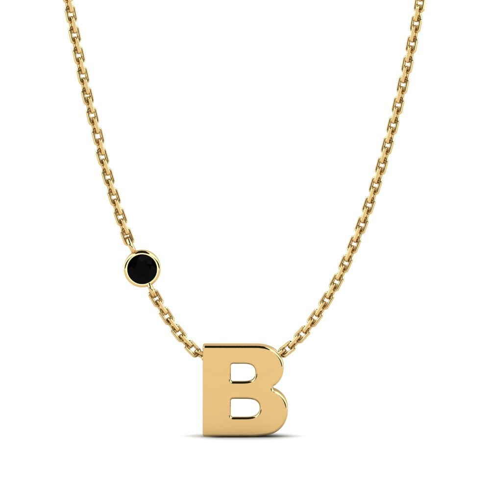 Round Black Sapphire Women's Necklace Drucilla B