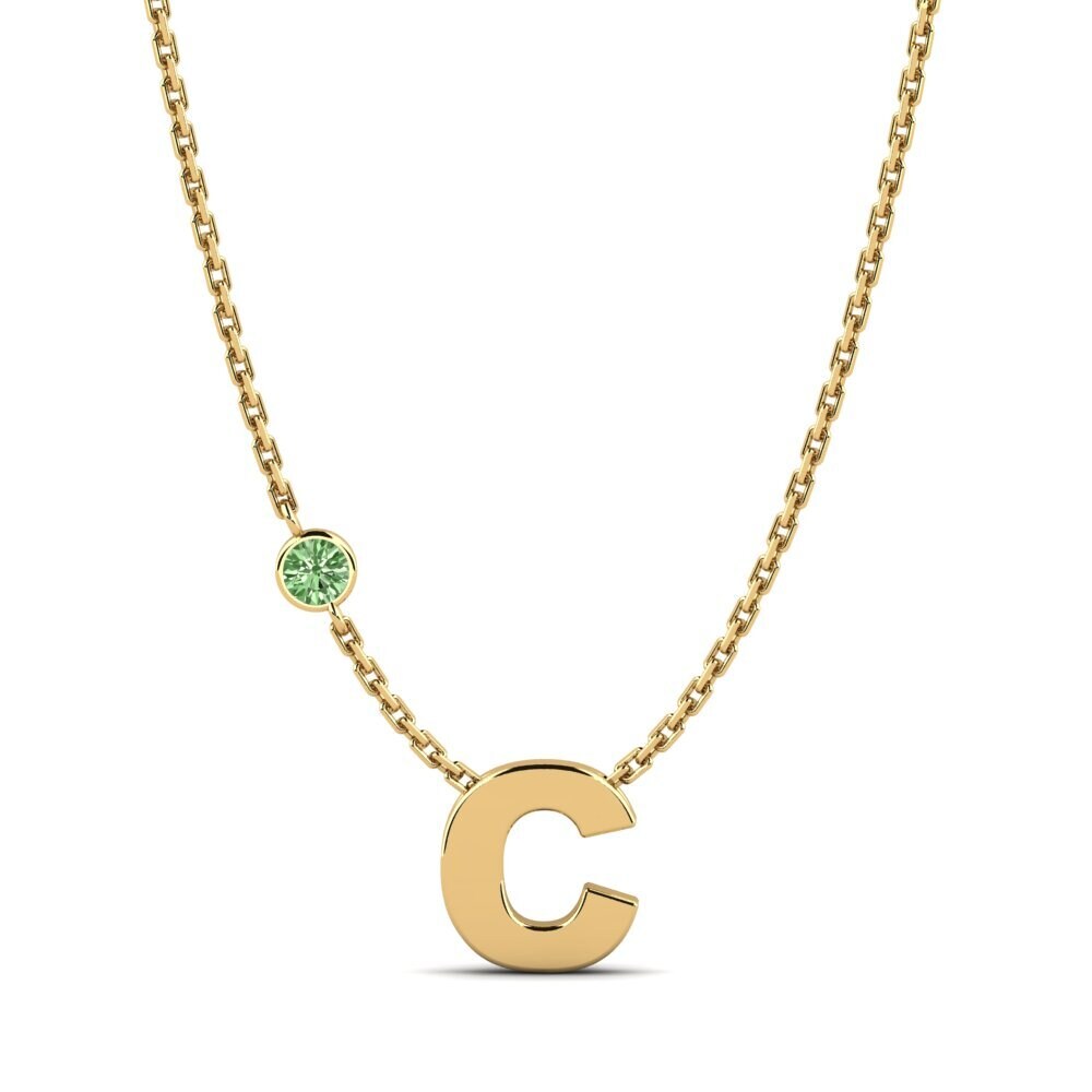 Grüner Diamant Damen halskette Drucilla C