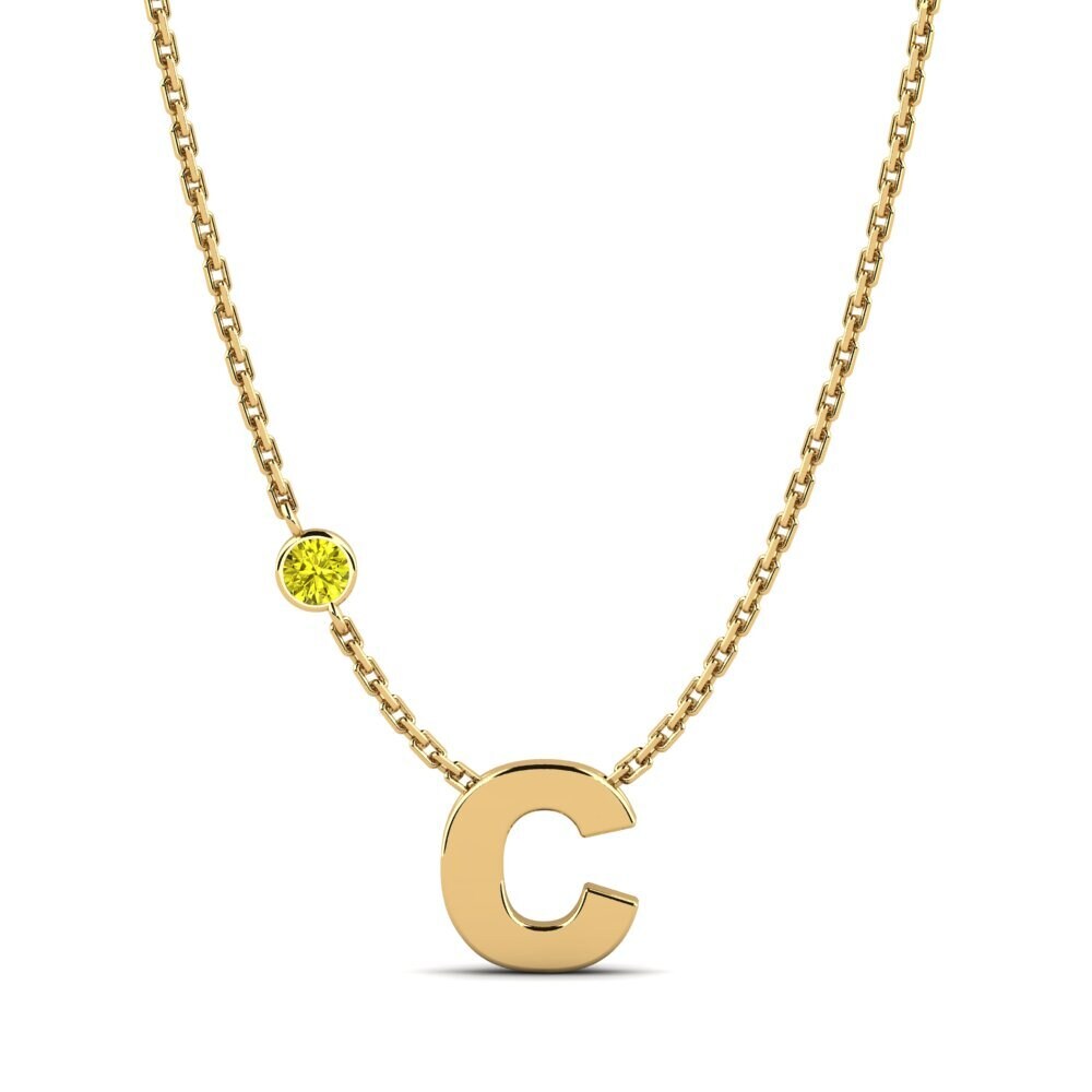 Gelber Diamant Damen halskette Drucilla C
