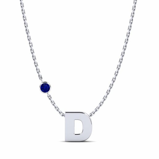 Necklace Drucilla D 585 White Gold & Sapphire