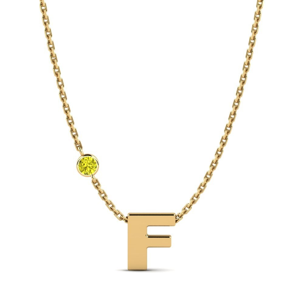 Gelber Diamant Damen halskette Drucilla F