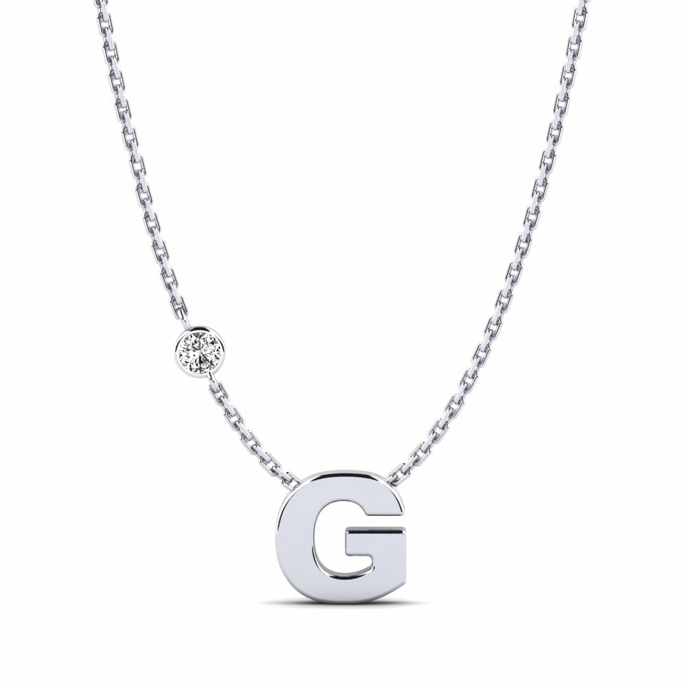 Rund Moissanit Damen halskette Drucilla G