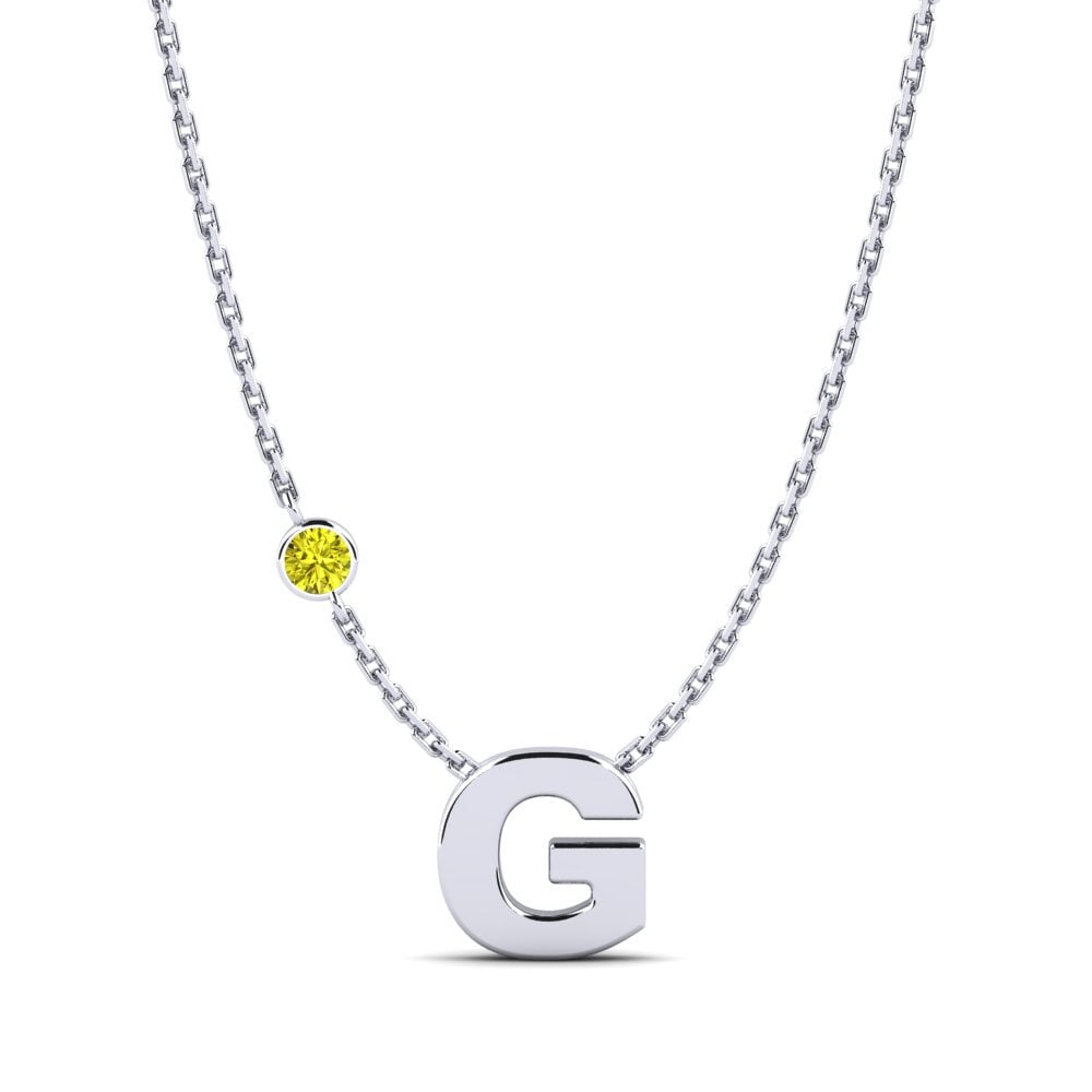 Gelber Diamant Damen halskette Drucilla G