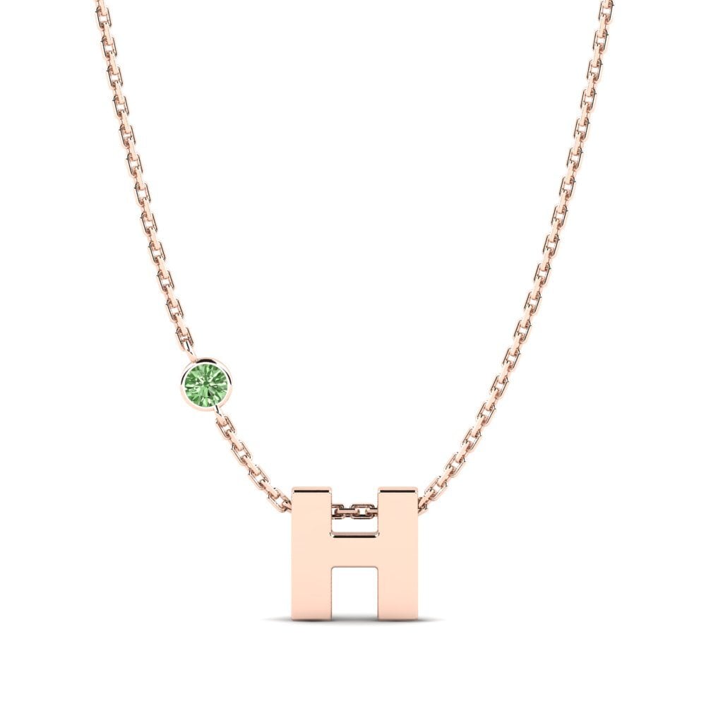 Grüner Diamant Damen halskette Drucilla H