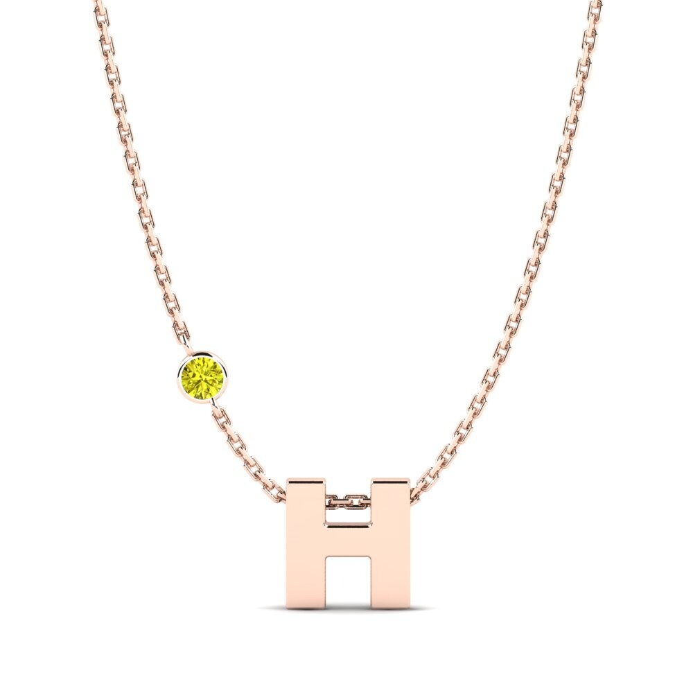 Gelber Diamant Damen halskette Drucilla H
