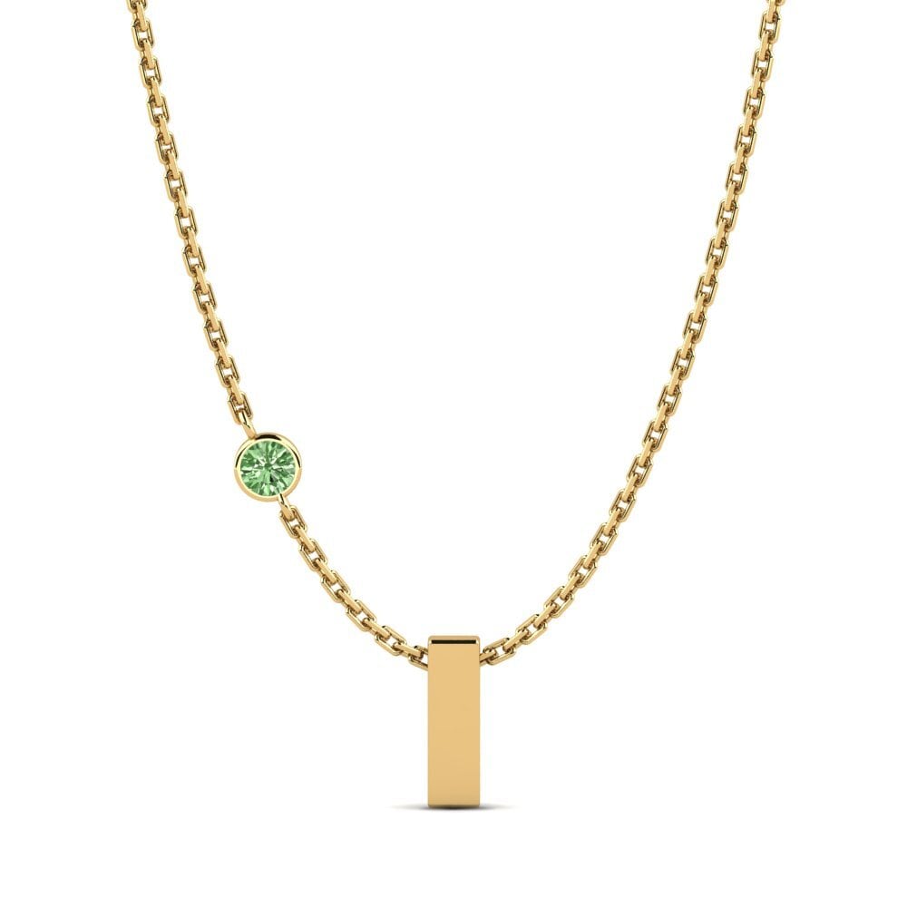 Grüner Diamant Damen halskette Drucilla I