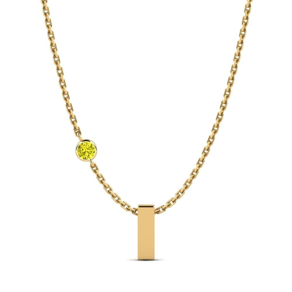 Gelber Diamant Damen halskette Drucilla I