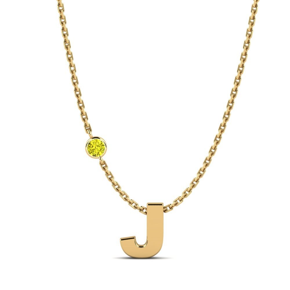 Gelber Diamant Damen halskette Drucilla J
