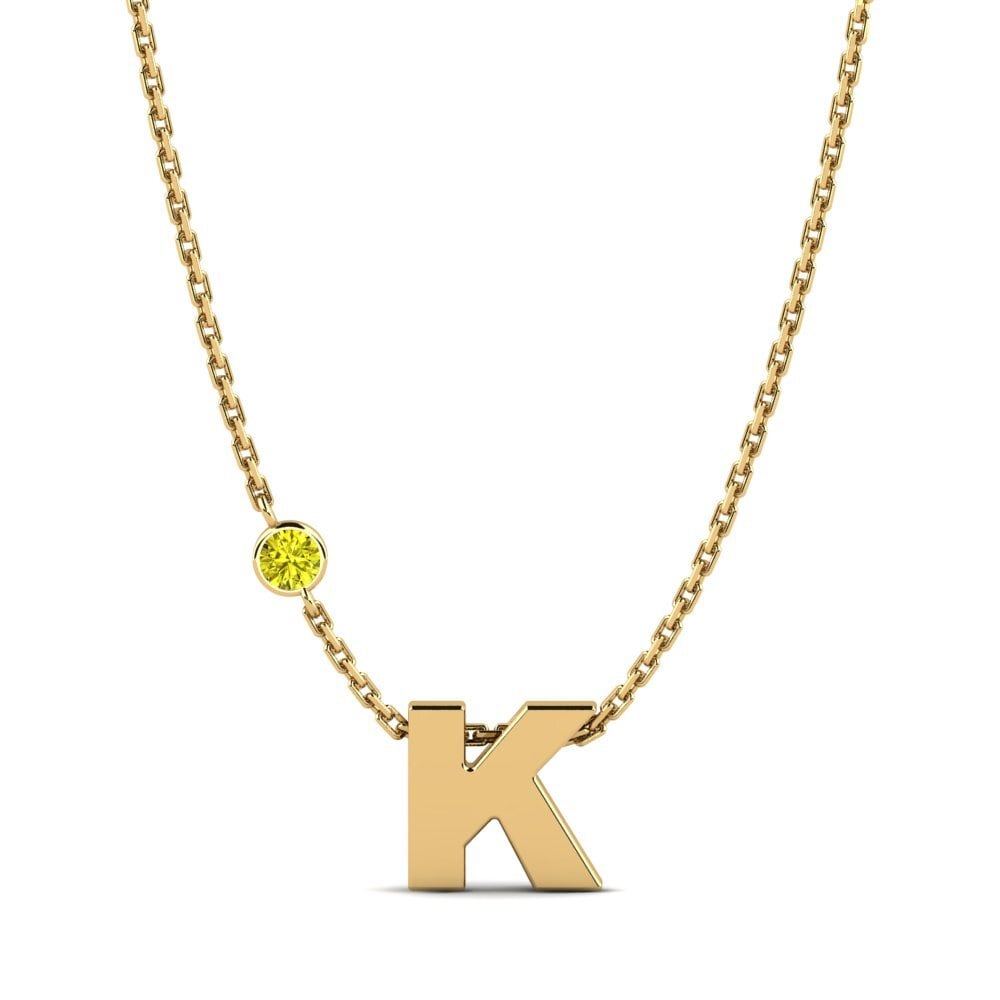 Gelber Diamant Damen halskette Drucilla K