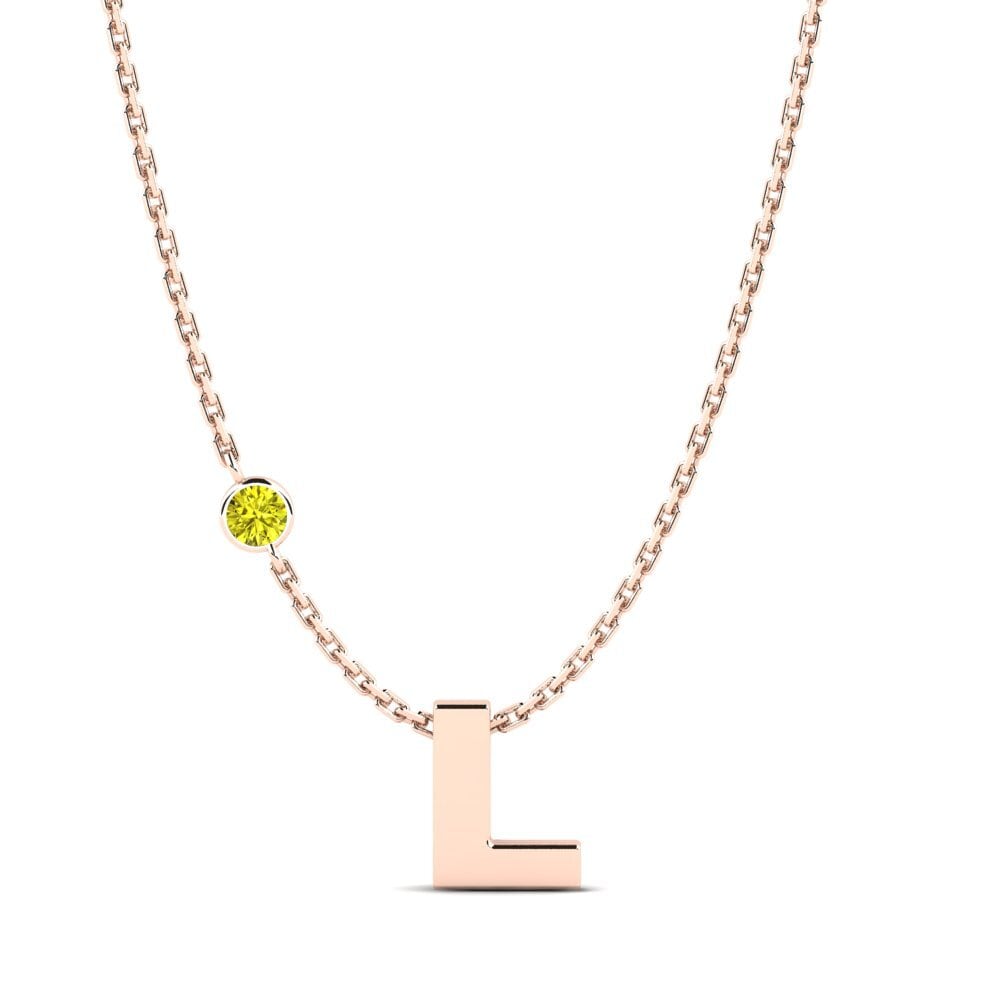 Gelber Diamant Damen halskette Drucilla L