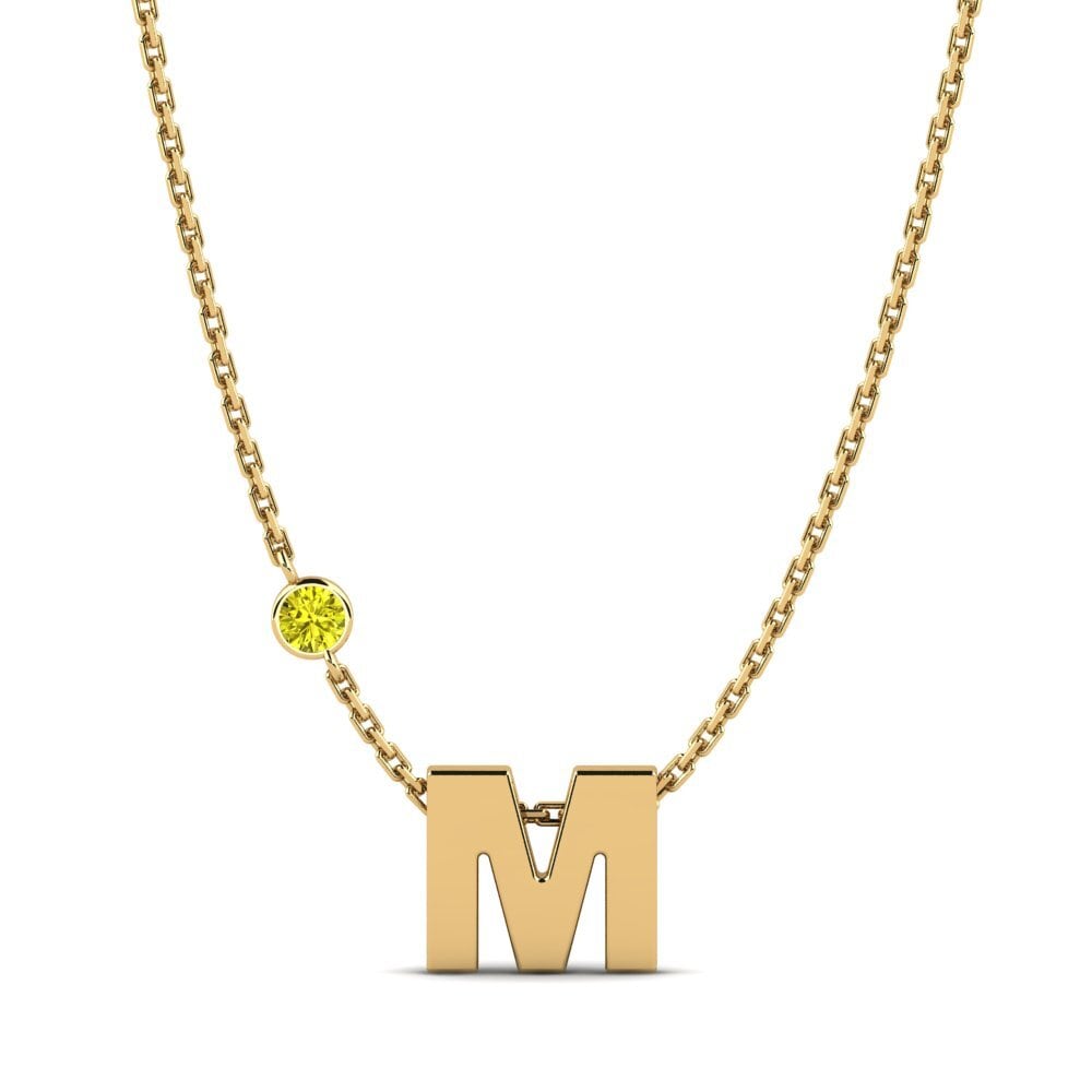 Gelber Diamant Damen halskette Drucilla M