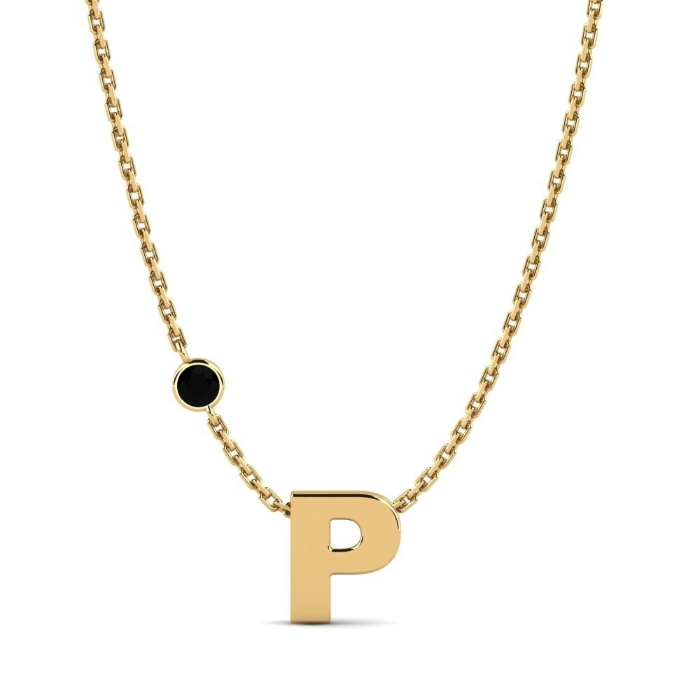 Round Black Sapphire Women's Necklace Drucilla P
