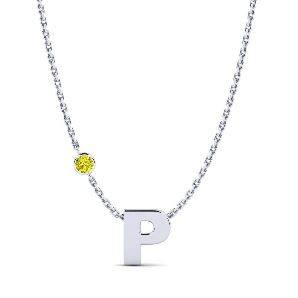 Gelber Diamant Damen halskette Drucilla P