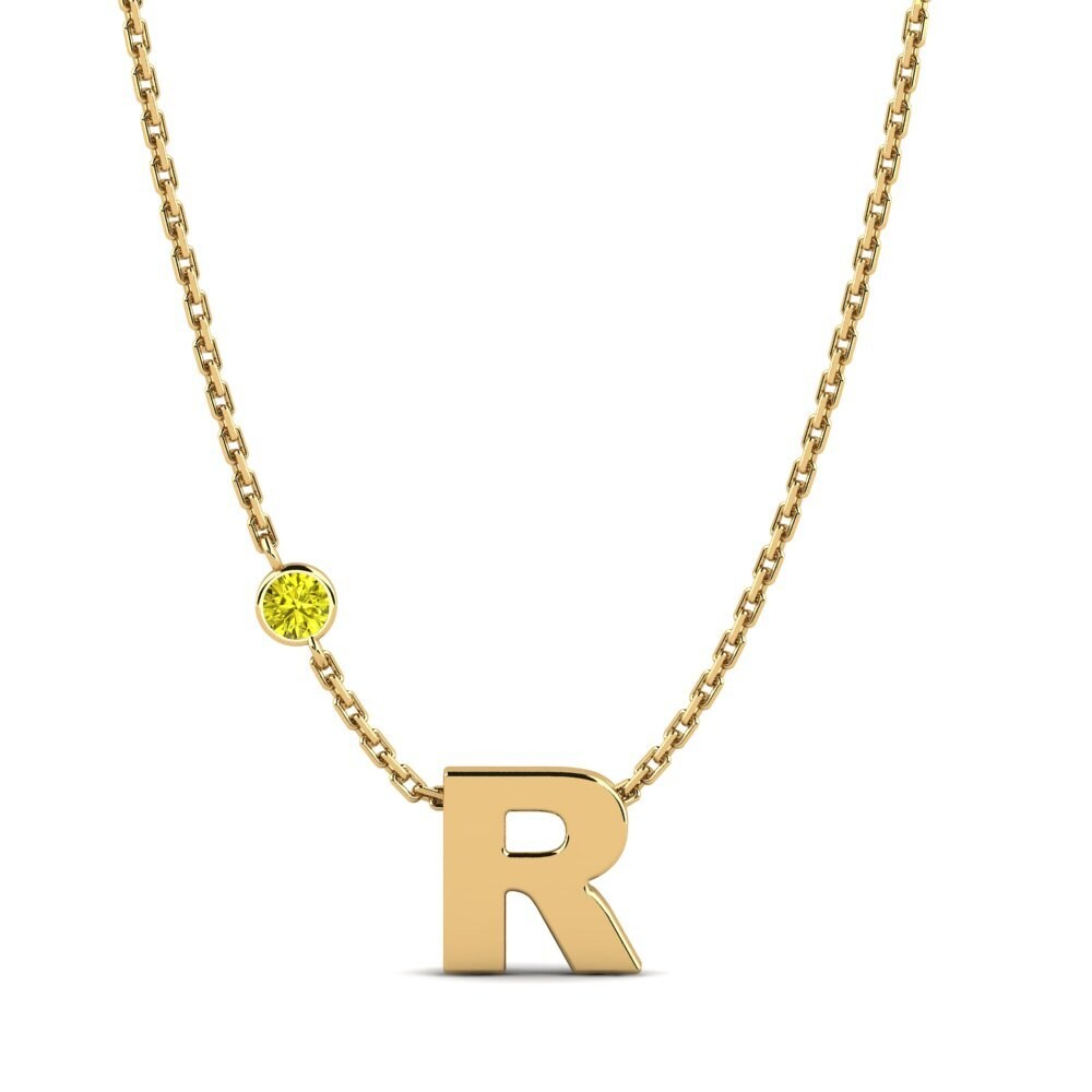 Gelber Diamant Damen halskette Drucilla R