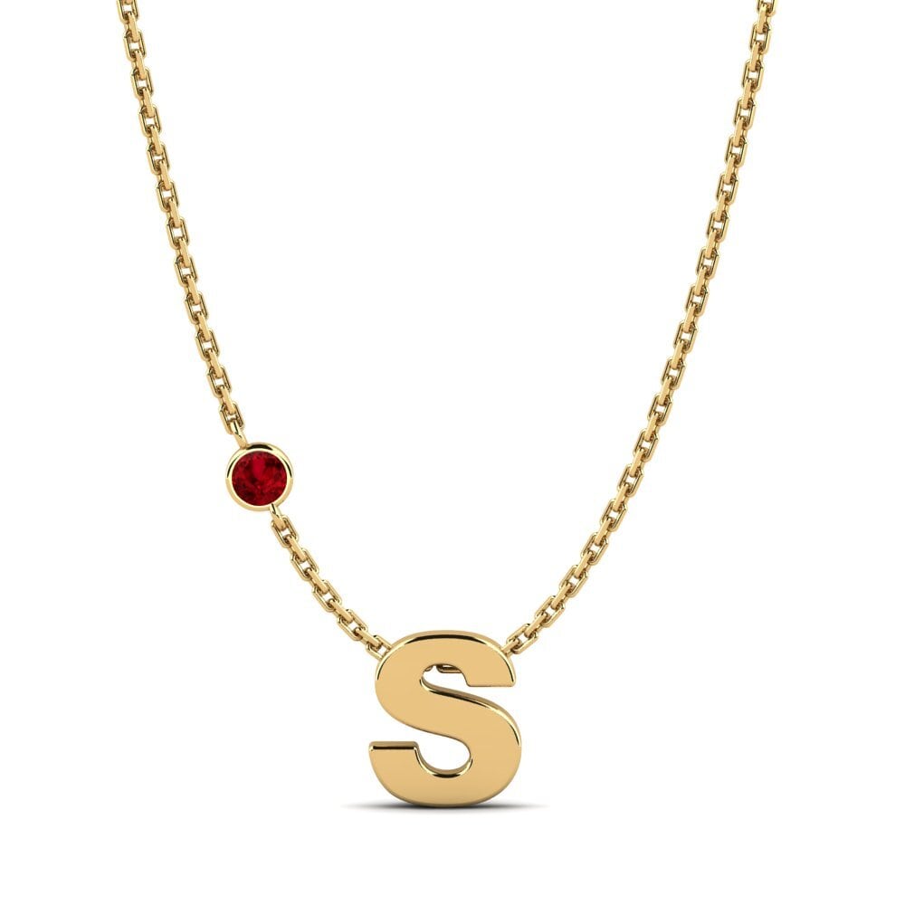 Roter Zirkonia Damen halskette Drucilla S