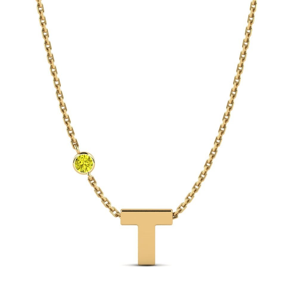 Gelber Diamant Damen halskette Drucilla T