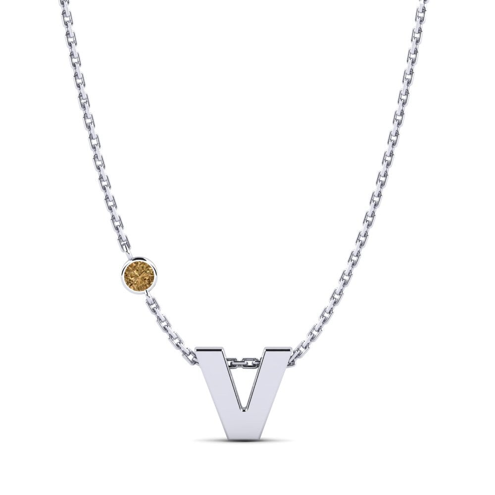 Brauner Diamant Damen halskette Drucilla V