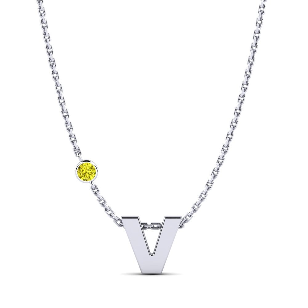 Gelber Diamant Damen halskette Drucilla V