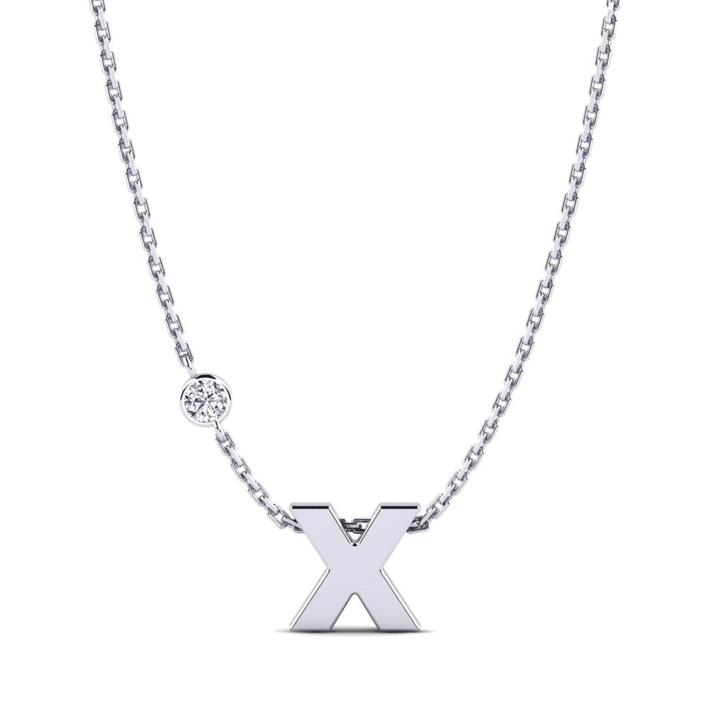 Labor-gezüchteter Diamant Damen halskette Drucilla X