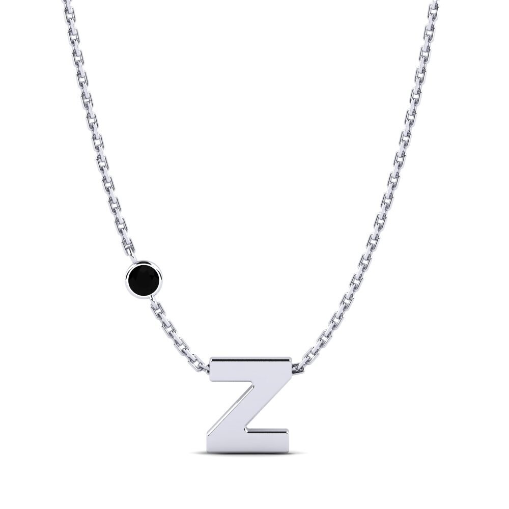 Rund Schwarzer Onyx Damen halskette Drucilla Z