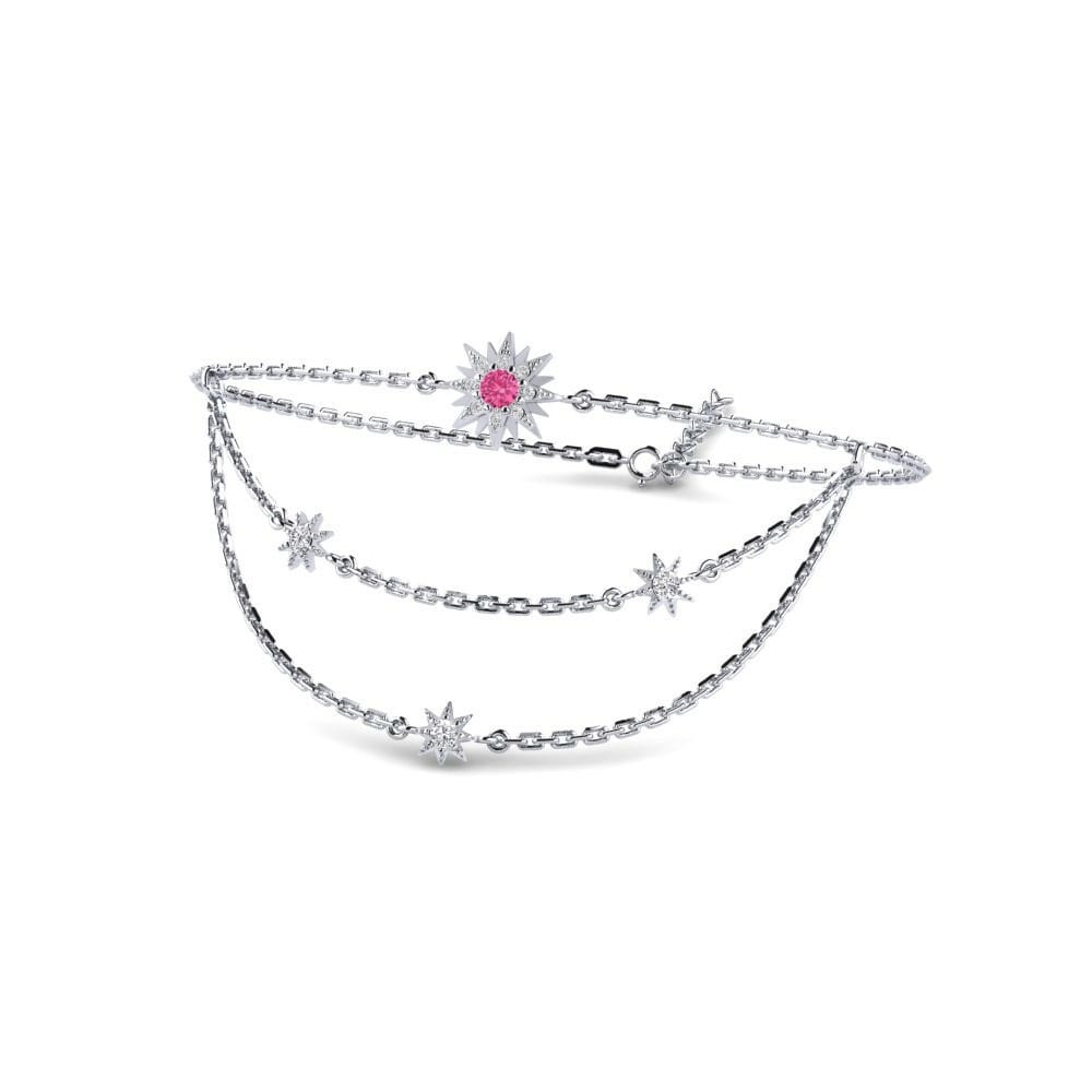 Pink Tourmaline Bracelet Duale