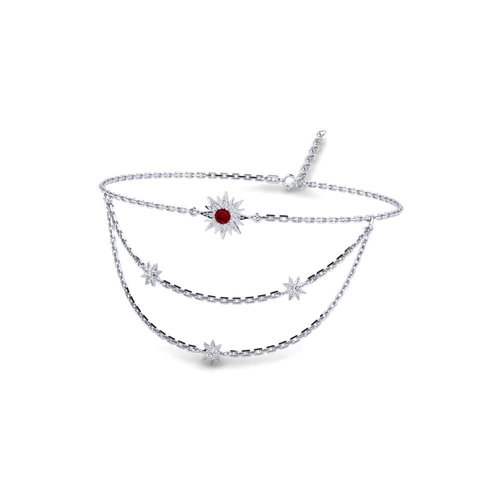 Rubin Damen armband Duale