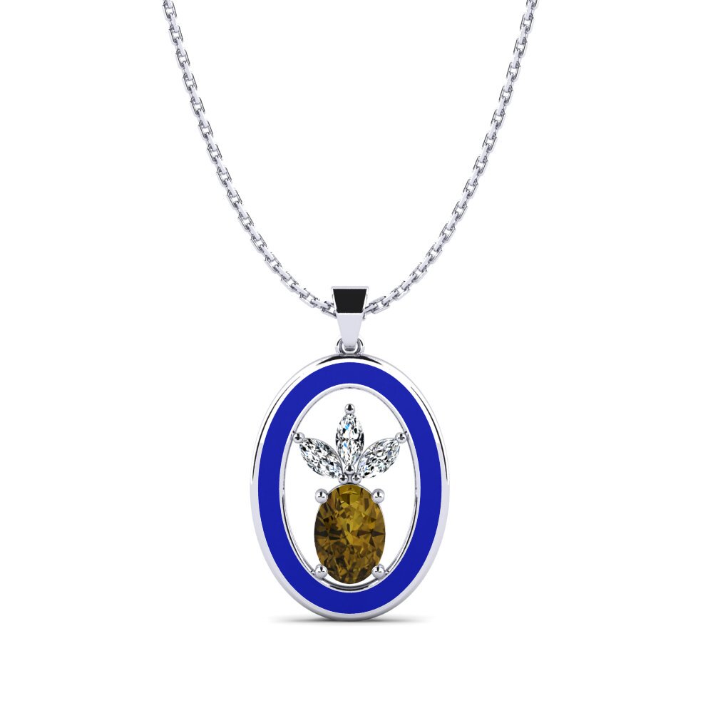 Brown Zircon Women's Pendant Ducale