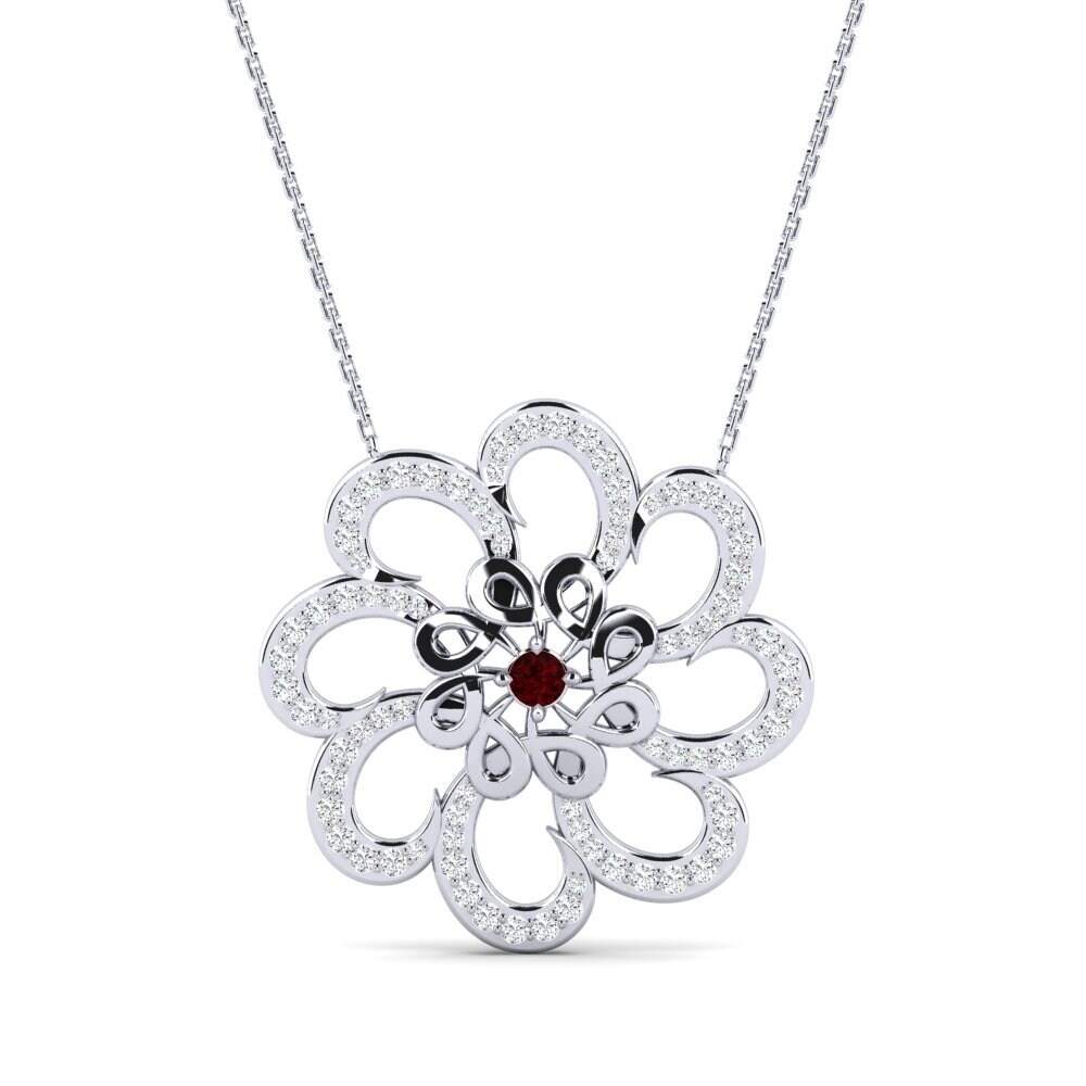 Garnet Women's Necklace Ducan