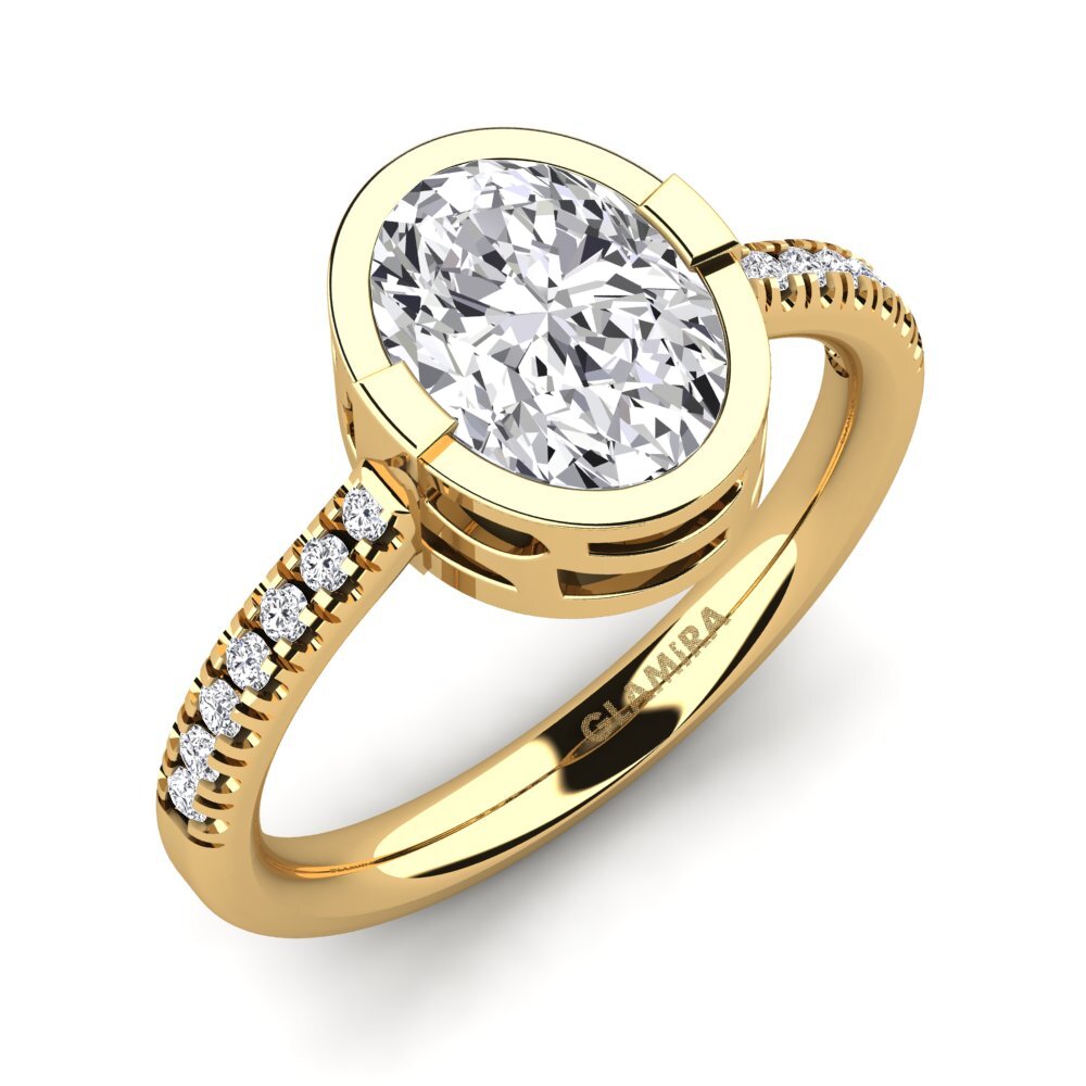 14ct Yellow Gold Engagement Ring Duga