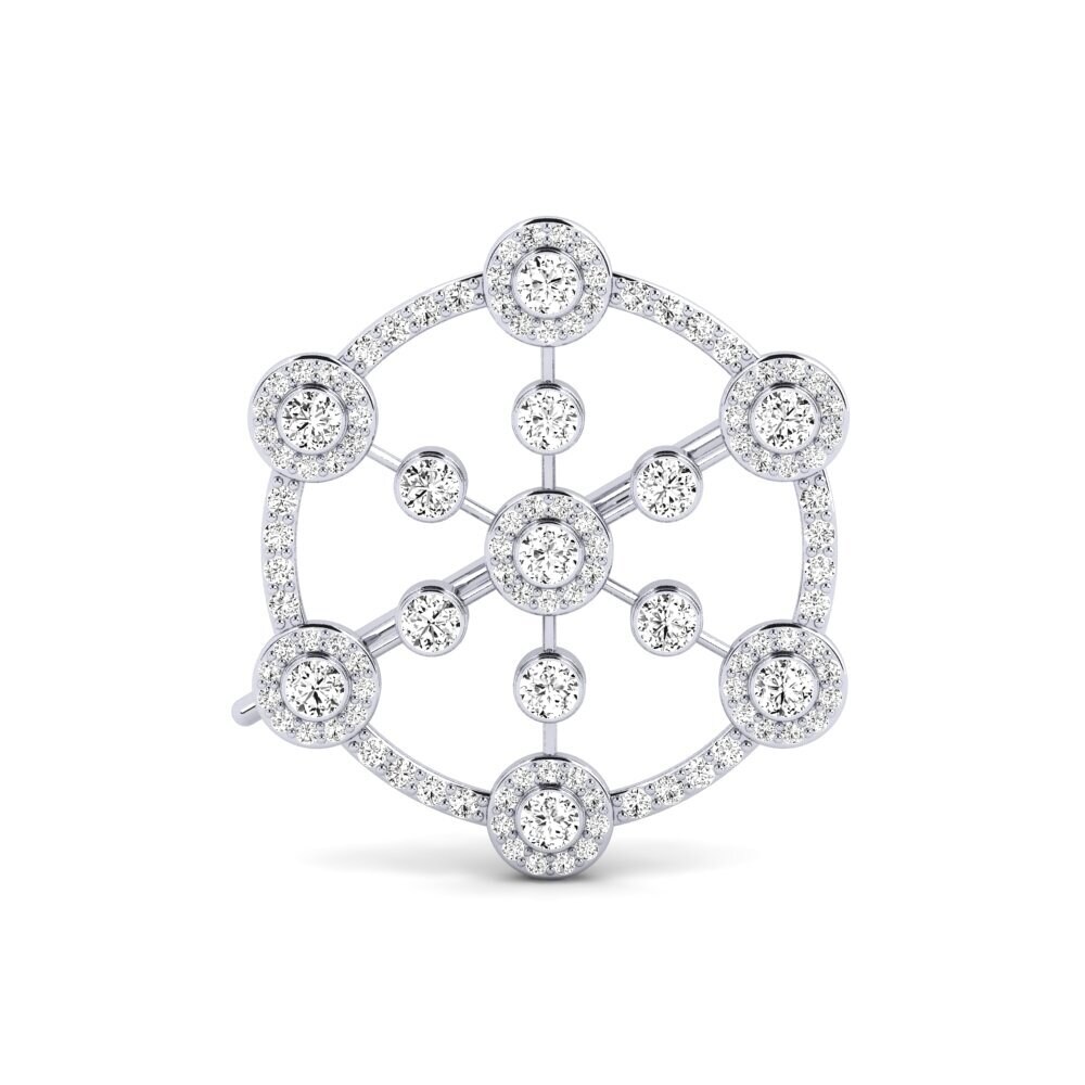 Moissanita Broche Dugas
