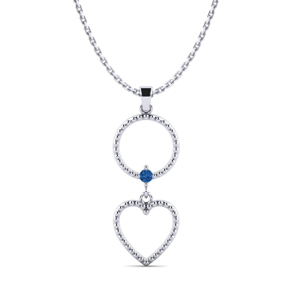 Circonita Azul Oscuro Colgante de Mujer Dukas