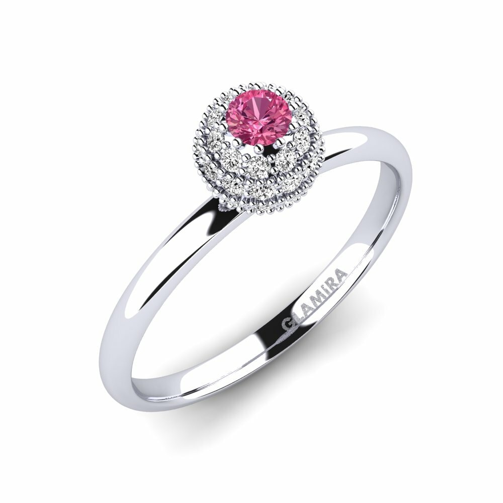 Turmalina rosa Anillo de Mujer Dulles
