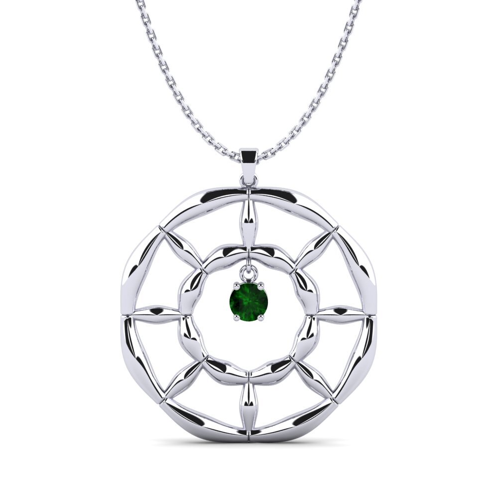Green Tourmaline Women's Pendant Dunfee