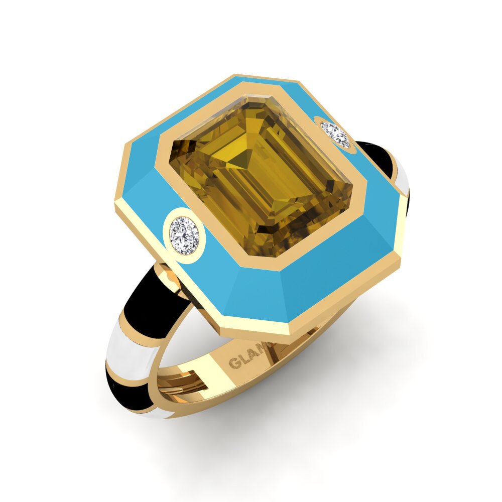 Brown Zircon Ring Dusj