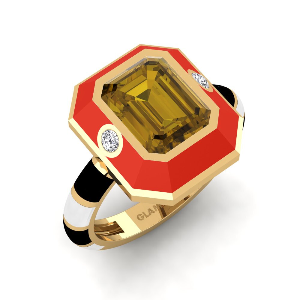 Brown Zircon Ring Dusj