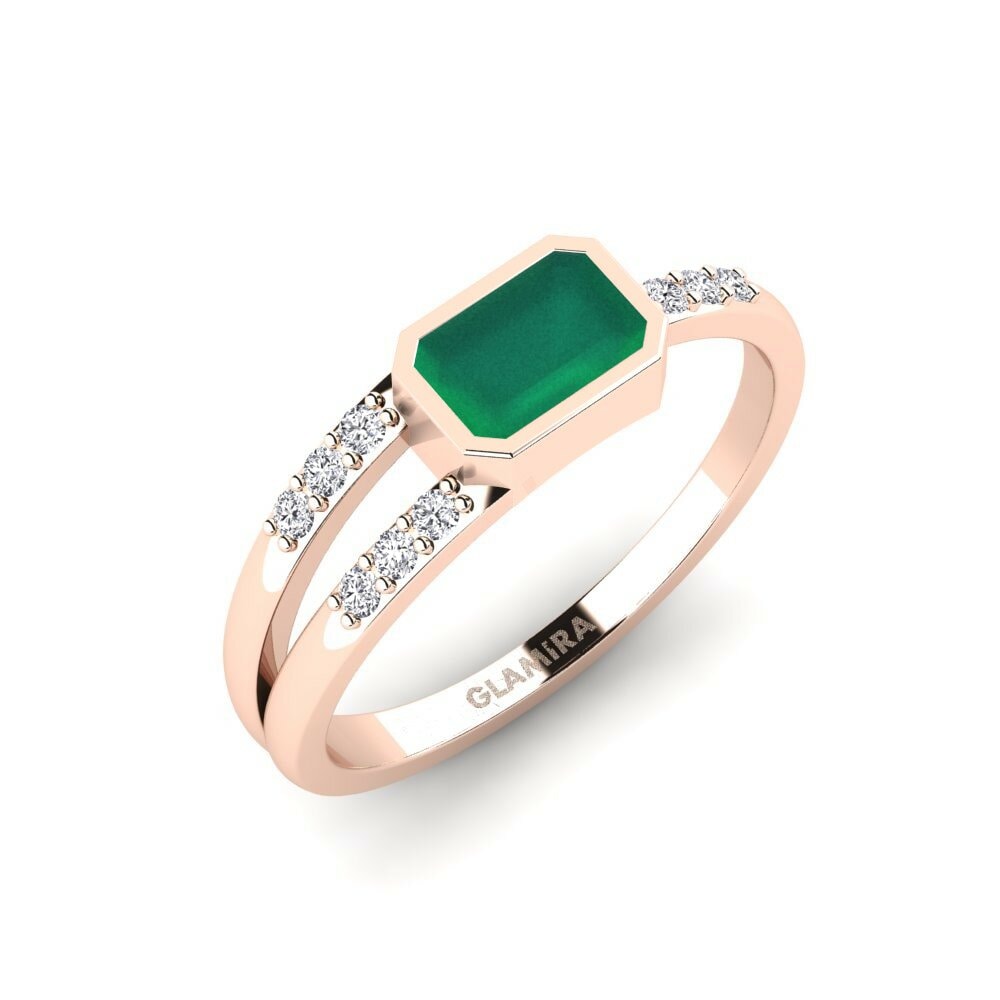 18K Rood Goud Verlovingsring Dusza