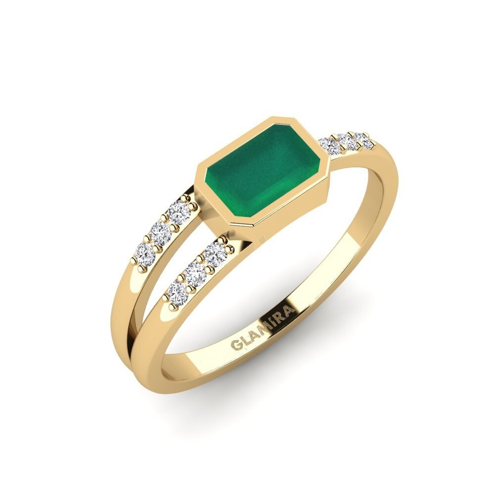 14ct Yellow Gold Engagement Ring Dusza