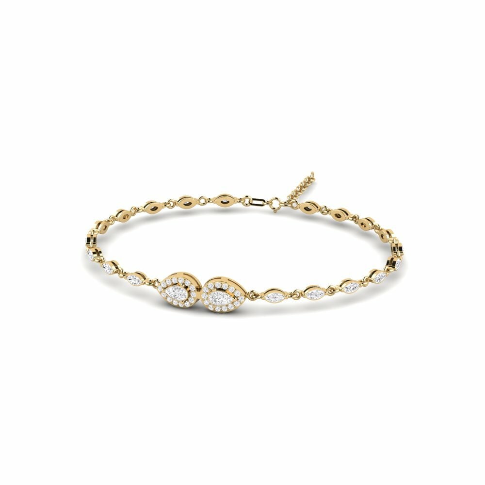 Oro Giallo 585 Bracciale da donna Duygus