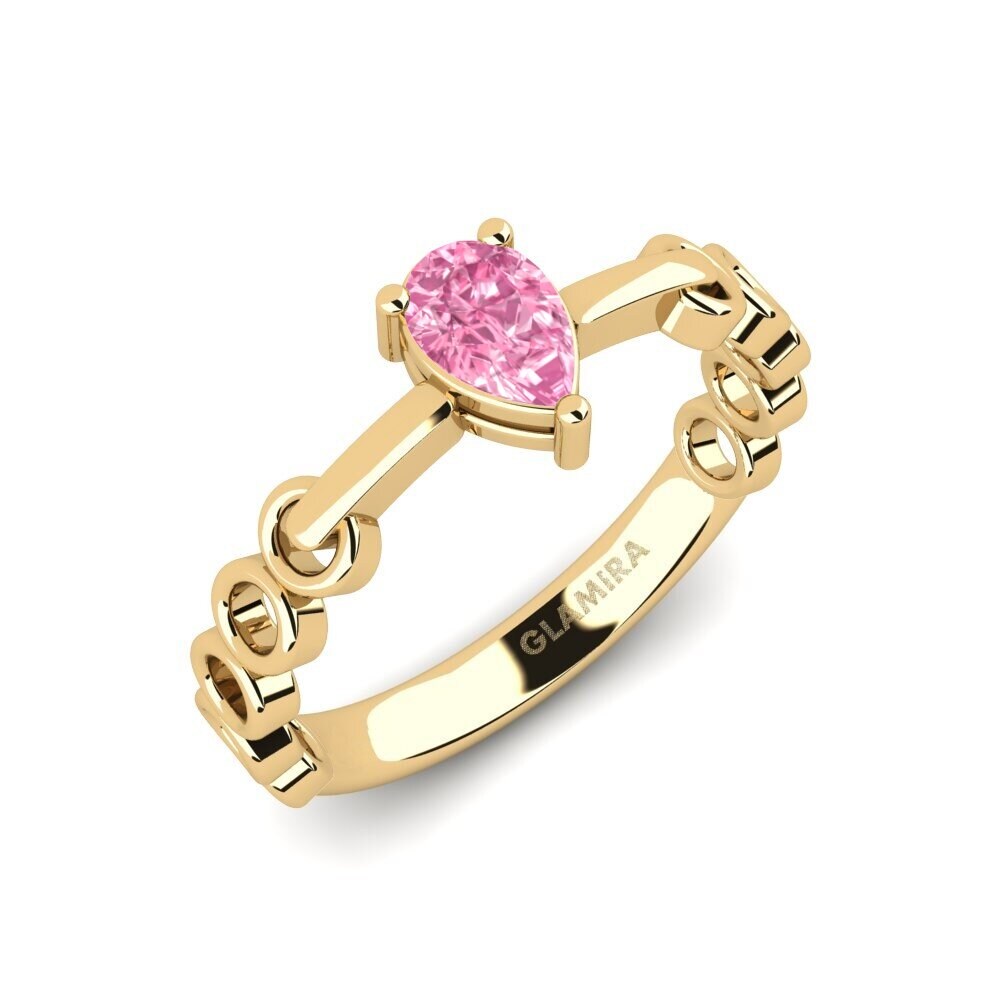 Pink Sapphire Engagement Ring Duzafizz
