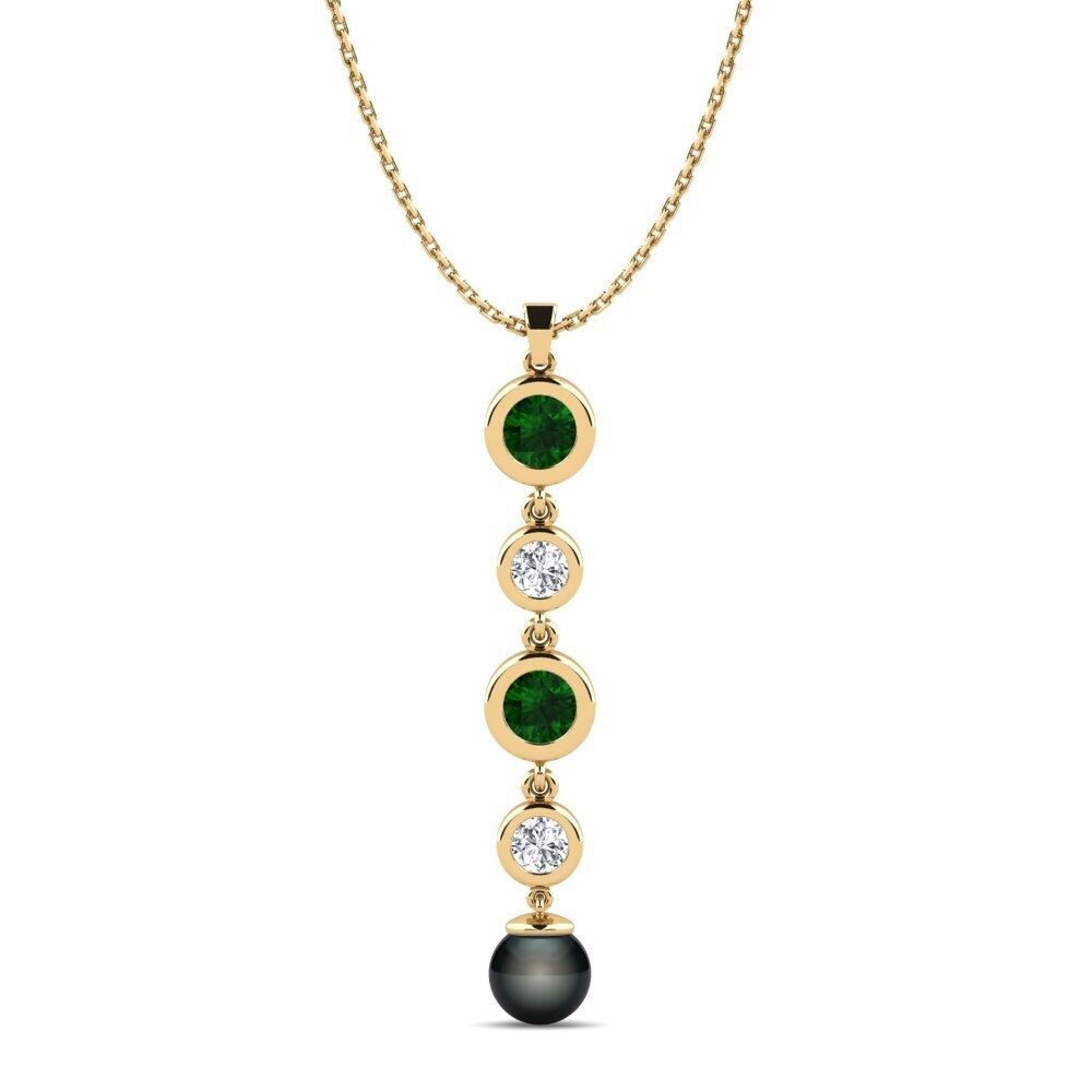 Green Tourmaline Women's Pendant Dwelan
