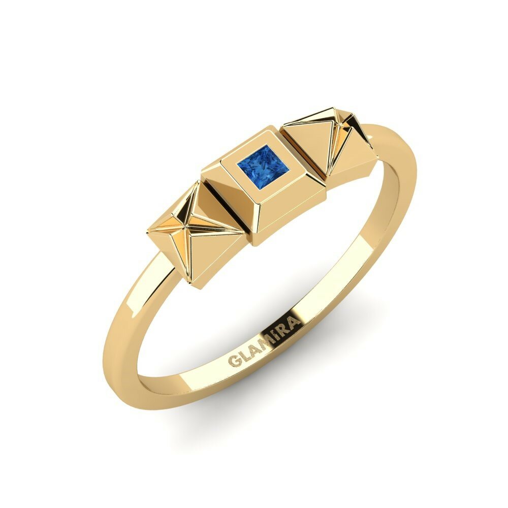 Dark Blue Zirconia Ring Dzogoe