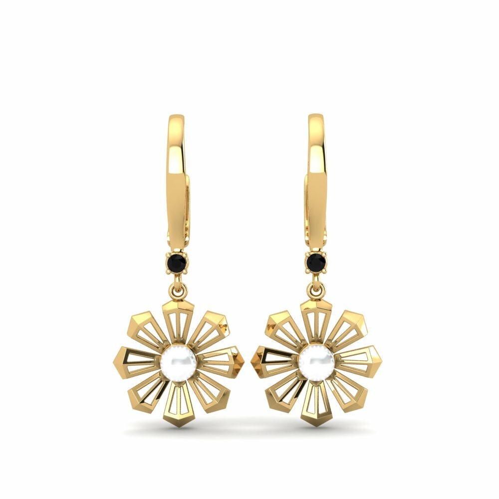 Diamant Noir Boucle d'oreille femme Eartibonas