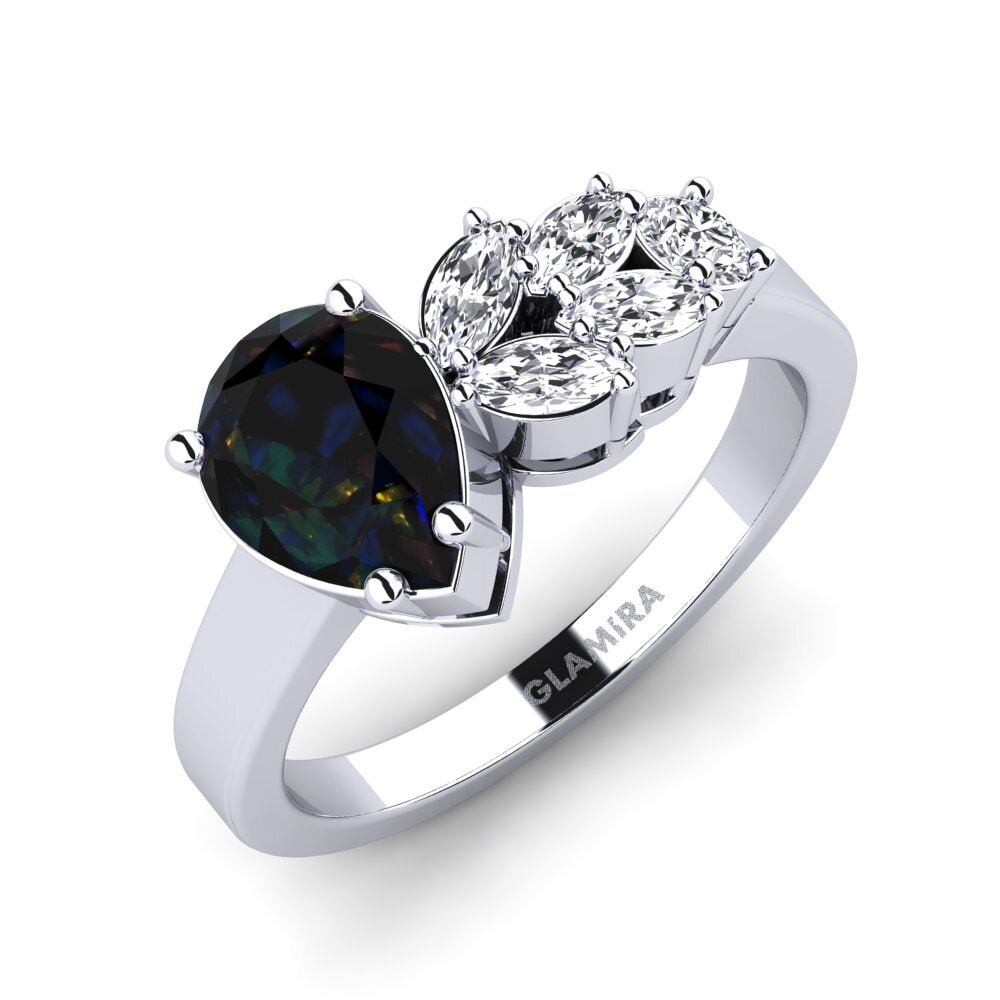 Black Opal SYLVIE Ring Ebly