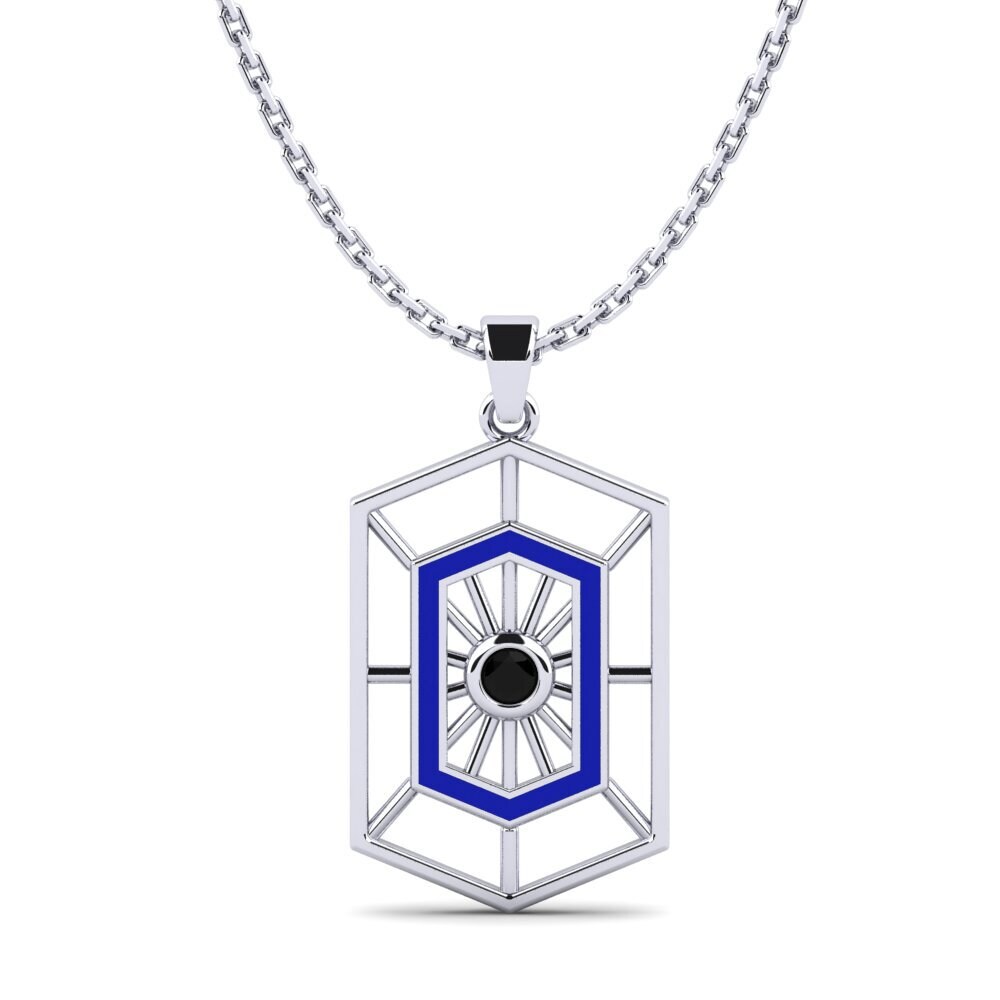 Diamante Negro Colgante de Mujer Ebon