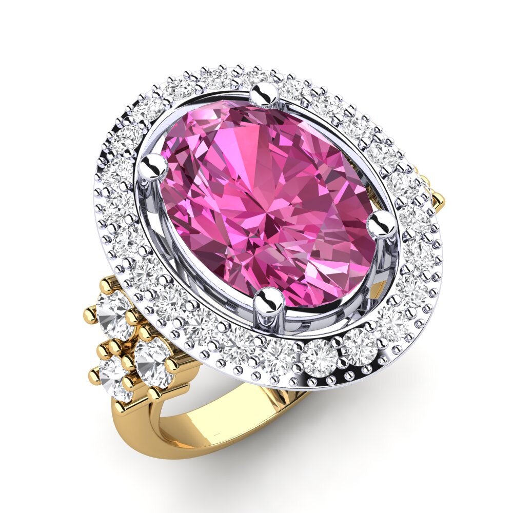 14ct Yellow / White Gold Ring Eboni