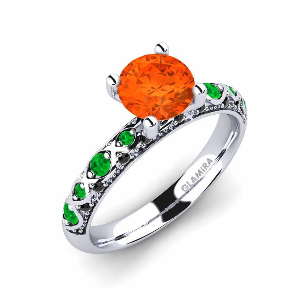 Fire-Opal Engagement Ring Ebonie