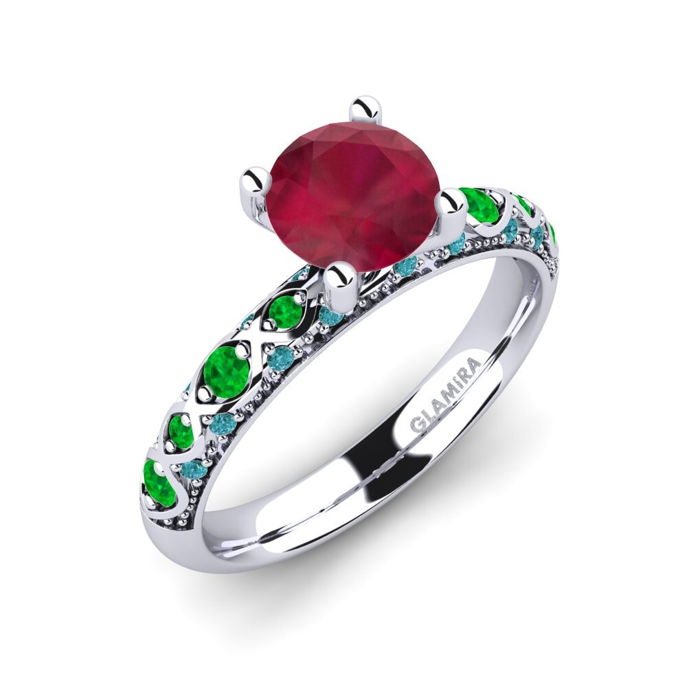 Ruby Engagement Ring Ebonie