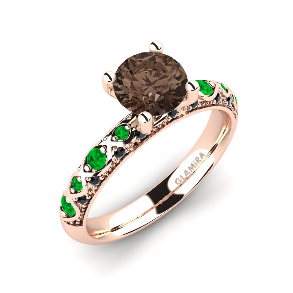14ct Rose Gold Engagement Ring Ebonie